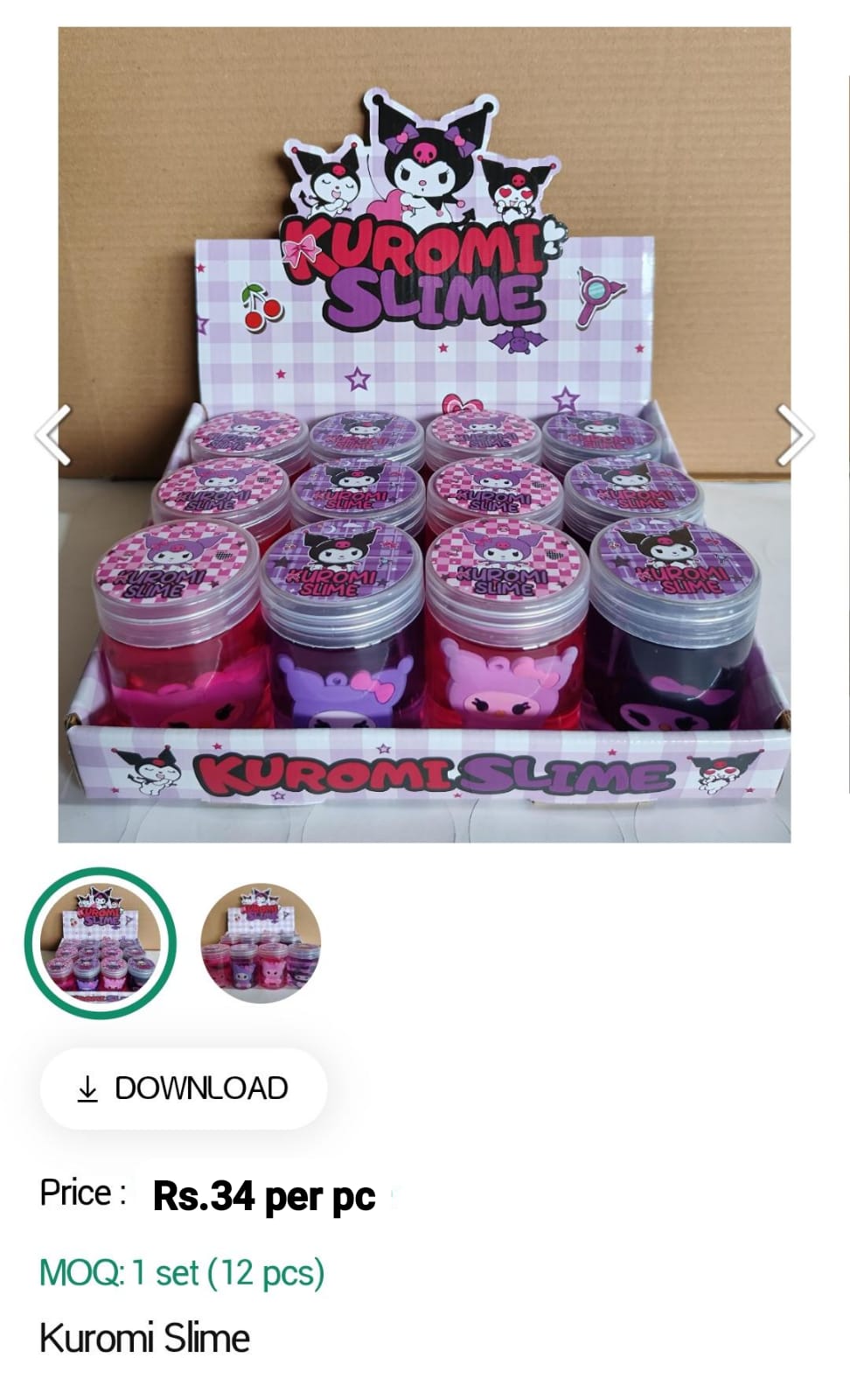 Kuromi Slime for kids